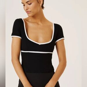 Maeve Sweetheart Ponte Top